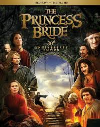 Movie poster for the Princess Bride featuring several of the characters