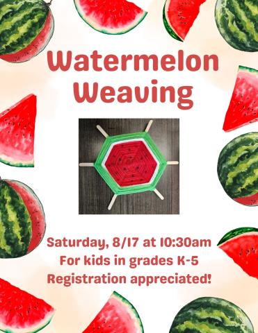 Border of watermelons