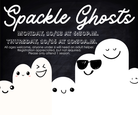 ghosts with doodle faces