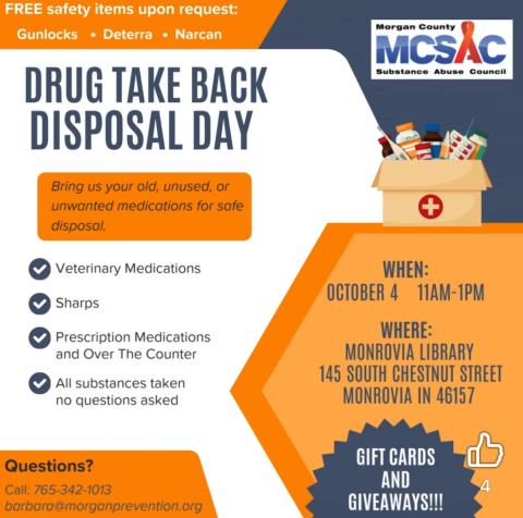 box of medications, lots of text, orange, white and blue