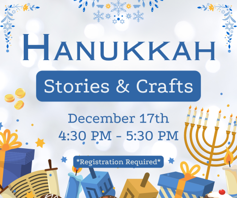 Hanukkah Stories and Crafts flyer