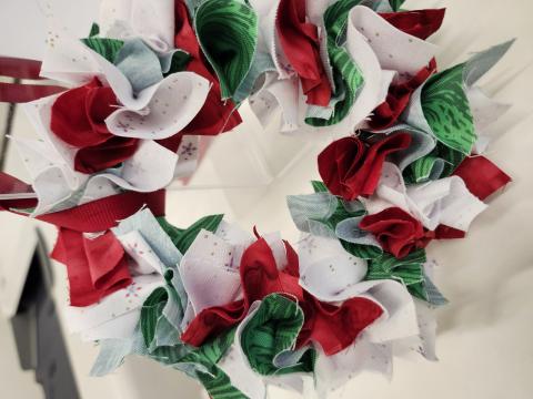 Photo of a Fabric Wreath