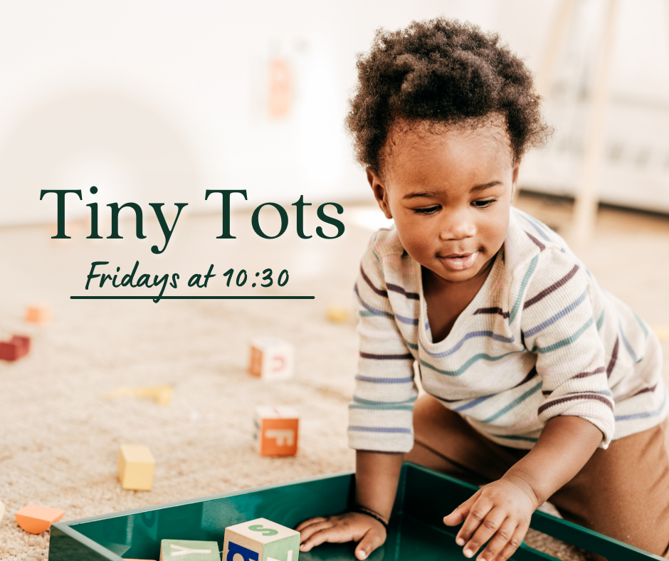 toddler playing with blocks