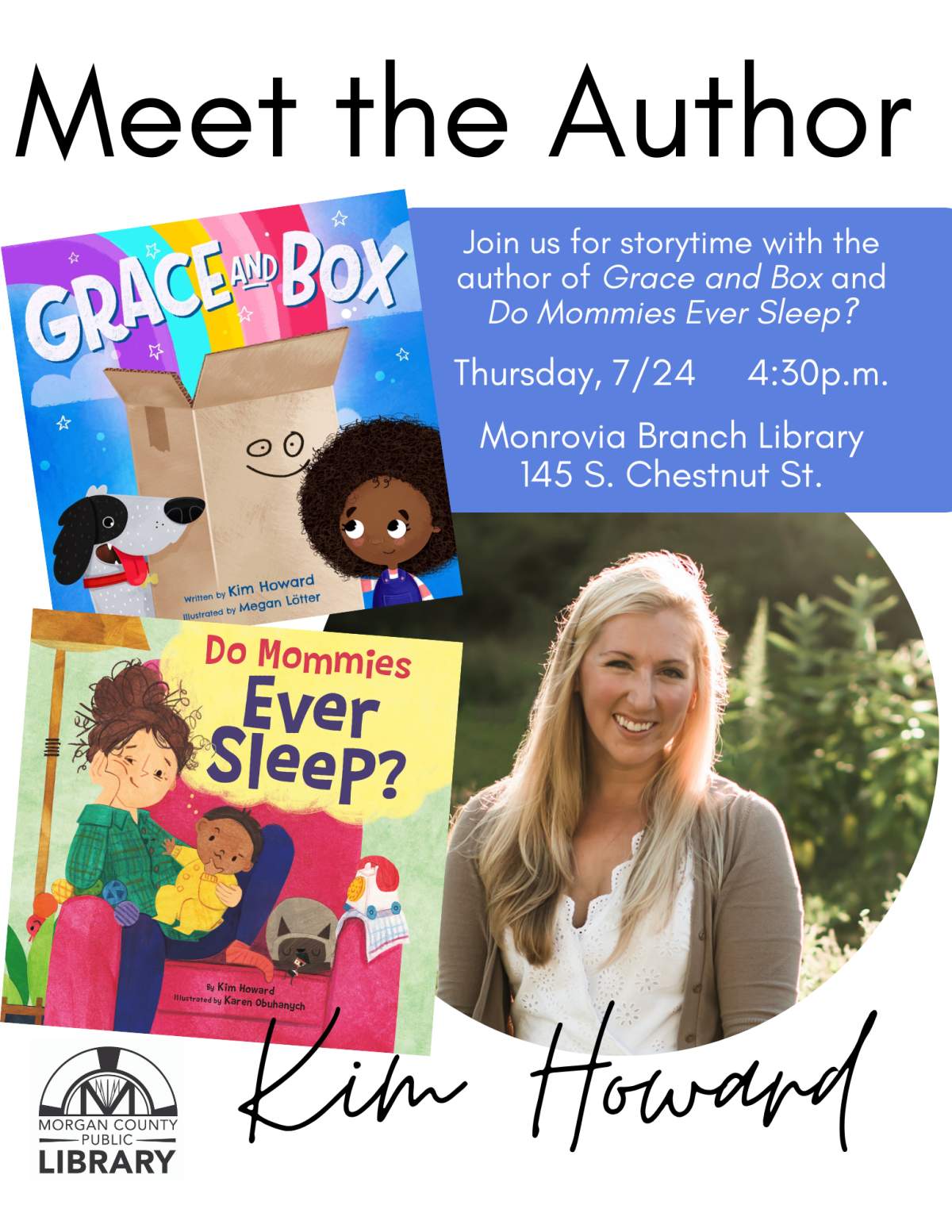 book covers and picture of author