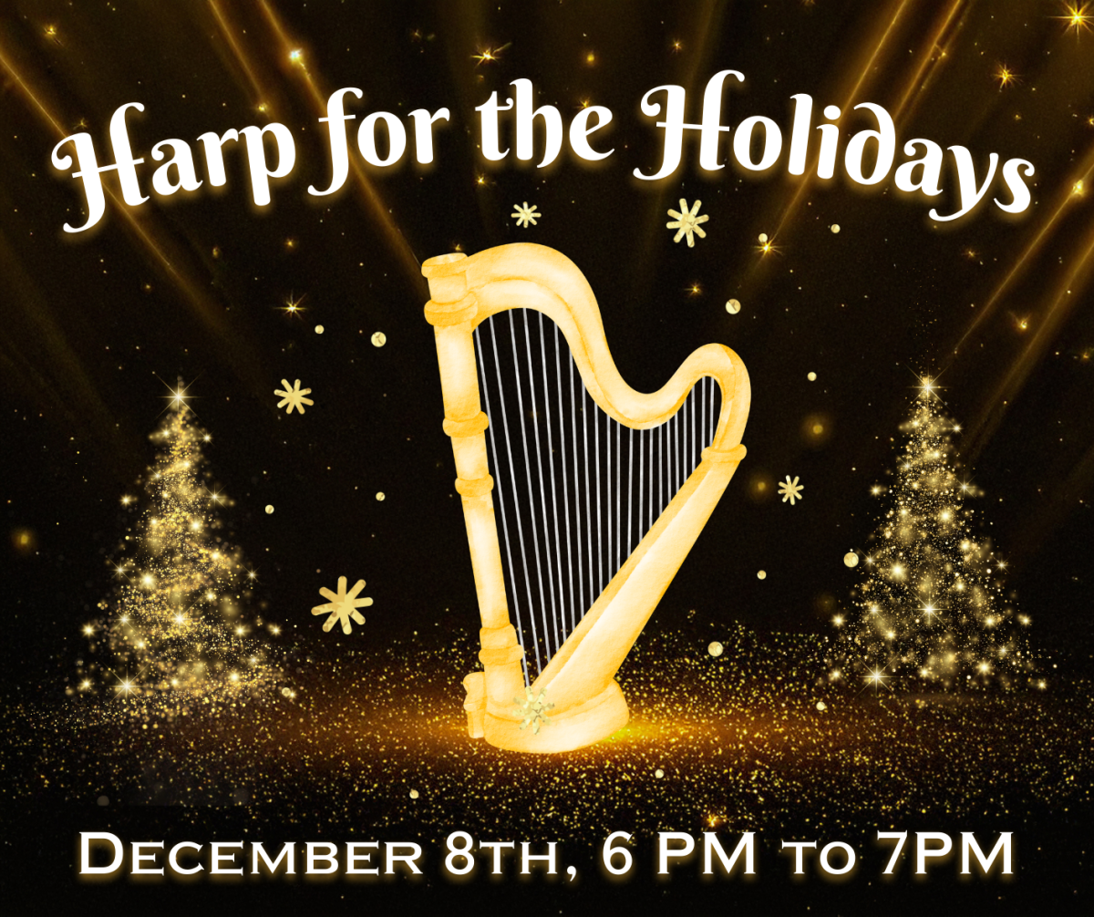 Harp for the Holidays flyer